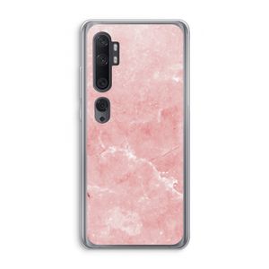 Roze marmer: Xiaomi Mi Note 10 Transparant Hoesje