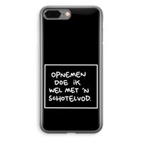 Schotelvod: iPhone 8 Plus Transparant Hoesje Schotelvod: iPhone 8 Plus Transparant Hoesje