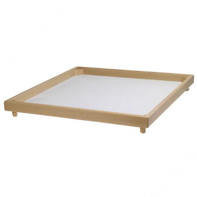 Vierkant beukenhout pasta drograk 50x50 cm