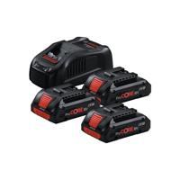 Bosch Professional Starterset 3x Accu 18V 4.0Ah ProCORE18V AMPShare + Lader GAL 1880 CV - 0615990N2G