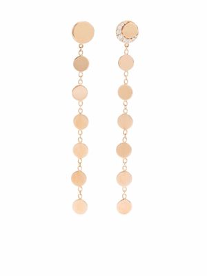 Pasquale Bruni boucles d'oreilles pendantes Luce en or rose 18ct ornées de diamants