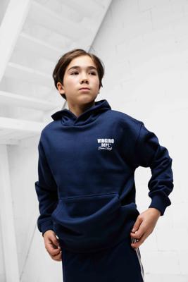 Vingino Basic Hoodie Kids Donkerblauw - Maat 140 - Kleur: Donkerblauw | Soccerfanshop