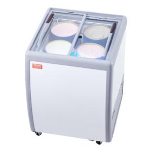 VEVOR 158L commerciële ijsvitrine Gelato Dip vriezer ijsvitrine