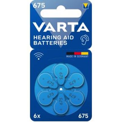 Varta 675 Wegwerpbatterij PR44 Zink-lucht