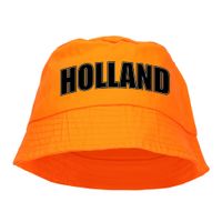 Holland supporter visserspetje / zonnehoedje oranje voor Koningsdag en EK / WK fans
