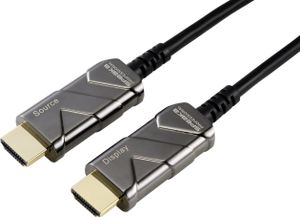 SpeaKa Professional SP-8821972 HDMI-kabel HDMI Aansluitkabel HDMI-A-stekker, HDMI-A-stekker 50.00 m Zwart 8K UHD