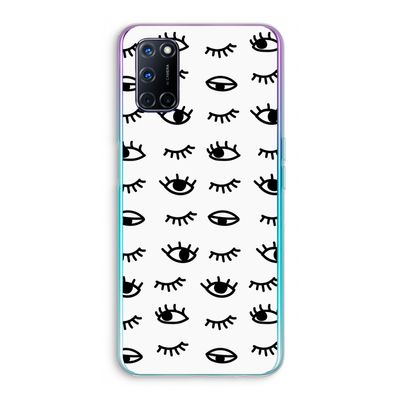 Eye pattern #2: Oppo A72 Transparant Hoesje