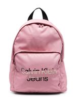 Calvin Klein Kids sac à dos zippé à logo imprimé - Rose