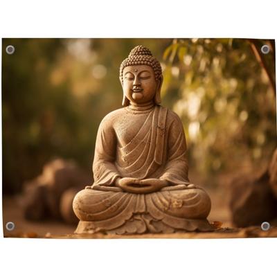Tuinposter Boeddha 6 - Pillow Buddies