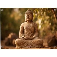 Tuinposter Boeddha 6 - Pillow Buddies