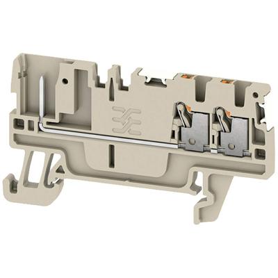 Weidmüller 2675710000 Doorgangsserieklem Push-In-klem, Steekaansluiting Donkerbeige 50 stuk(s)