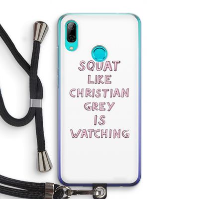 Christian Grey: Huawei P Smart (2019) Transparant Hoesje met koord