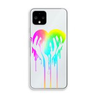Hold My Heart: Pixel 4 Transparant Hoesje