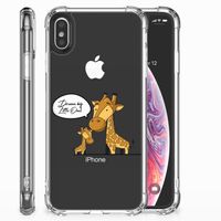 Apple iPhone X | Xs Stevig Bumper Hoesje Giraffe