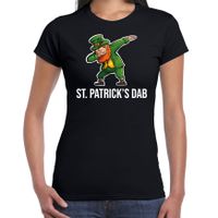 St. Patricks dab / St. Patricks day t-shirt / kostuum zwart dames - thumbnail