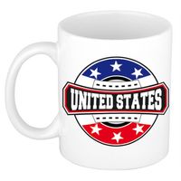 United States / Verenigde Staten / Amerika logo supporters mok / beker 300 ml - feest mokken - thumbnail