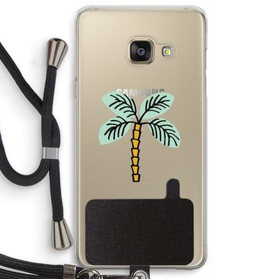 Palmboom: Samsung Galaxy A3 (2016) Transparant Hoesje met koord