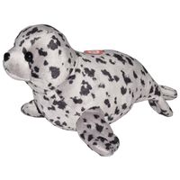 Pluche knuffel gevlekte zeehond van 20 cm - thumbnail