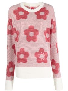 Kenzo Flower Spot jacquard jumper - Blanc