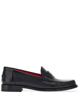 Ferragamo mocassins à logo débossé - Noir