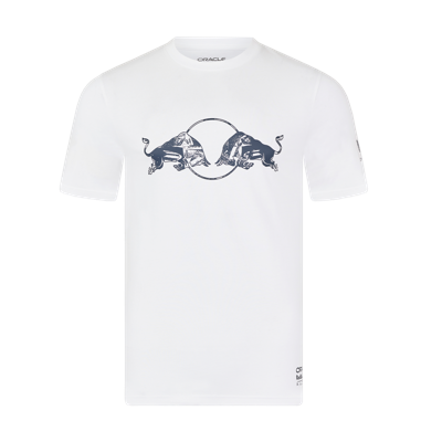 Red Bull Racing T-shirt - L - Graphic Bull T-shirt - Wit - Max Verstappen