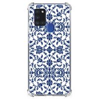 Samsung Galaxy A21s Case Flower Blue