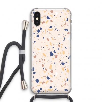 Terrazzo N°23: iPhone X Transparant Hoesje met koord