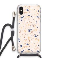 Terrazzo N°23: iPhone X Transparant Hoesje met koord