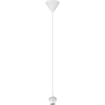 LED Hanglamp - Hangverlichting - Trion Alpar - E27 Fitting - 1-lichts - Rond - 12cm - Wit - Kunststof