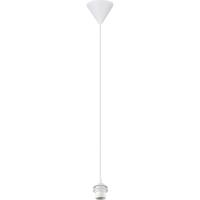 LED Hanglamp - Hangverlichting - Trion Alpar - E27 Fitting - 1-lichts - Rond - 12cm - Wit - Kunststof