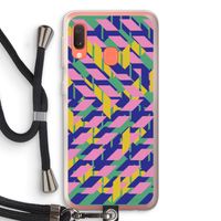 Skew Blush 1: Samsung Galaxy A20e Transparant Hoesje met koord
