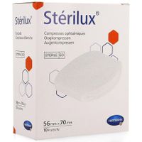 Sterilux Oogkompres 56x70 St. 10 P/s - thumbnail