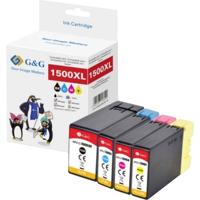 G&G Inktcartridge Compatibel Zwart, Cyaan, Magenta, Geel GP-C1500XLBKCMY-4P