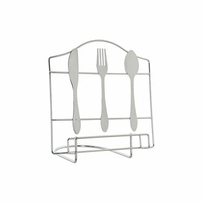 Lessenaar DKD Home Decor Bestekken Zilverkleurig Metaal Plastic 23 x 15 x 22 cm