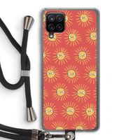 Zon: Samsung Galaxy A12 Transparant Hoesje met koord
