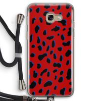 Red Leopard: Samsung Galaxy A5 (2017) Transparant Hoesje met koord