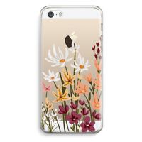 Painted wildflowers: iPhone 5 / 5S / SE Transparant Hoesje