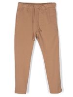 Paolo Pecora Kids pantalon chino en coton à lien de resserrage - Marron