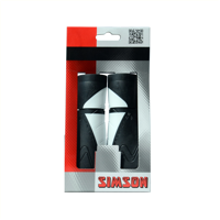 Simson ergonomics handvatten - 92mm zwart-wit