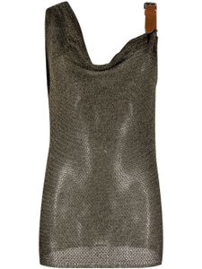 Blumarine haut en maille à boucle - Or