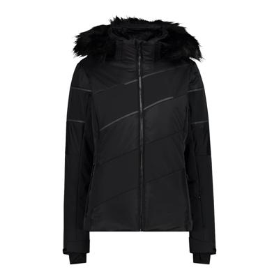CMP Zip Hood Dames Wintersportjas Nero 38