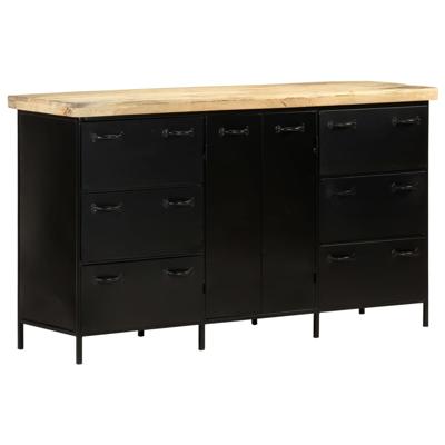 Dressoir 140x38x76 cm ruw mangohout