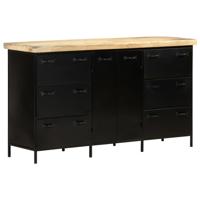 Dressoir 140x38x76 cm ruw mangohout