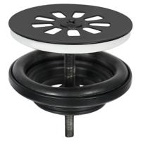 Differnz afvoerplug mat zwart Messing