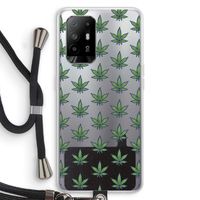 Weed: Oppo A95 5G Transparant Hoesje met koord