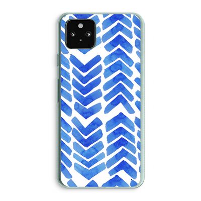 Blauwe pijlen: Google Pixel 5a 5G Transparant Hoesje