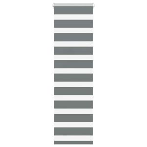 VidaXL Zebra rolgordijn 50x150 cm stofbreedte 45,9cm donkergrijs