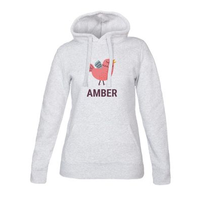 Hoodie voor dames bedrukken - Grijs - XL