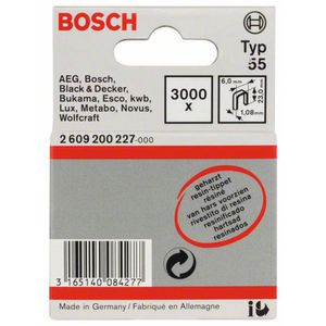 Bosch Accessories 2609200227 Nieten met smalle rug Type 55 3000 stuk(s) Afm. (l x b) 23 mm x 6 mm