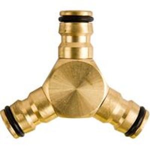 Polet Driewegkoppeling Brass Blister